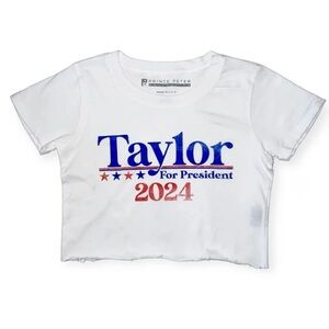 Taylor For President- Taylor Swift Cropped Cotton Tee
